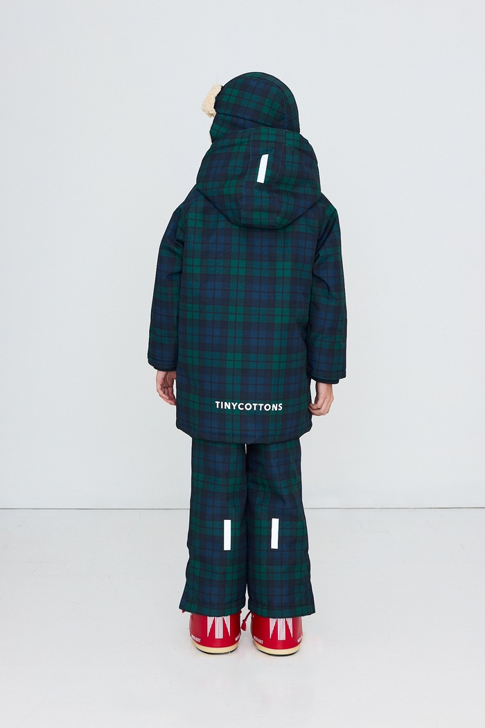 Tinycottons Kurtka zimowa dziecięca CHECK SNOW JACKET AW26.017