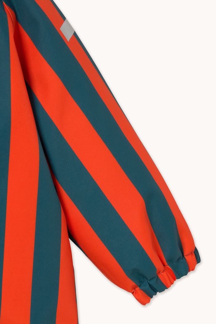 Kombinezon zimowy dziecięcy RED STRIPES SNOW ONE-PIECE Tinycottons AW26.002 czerwony