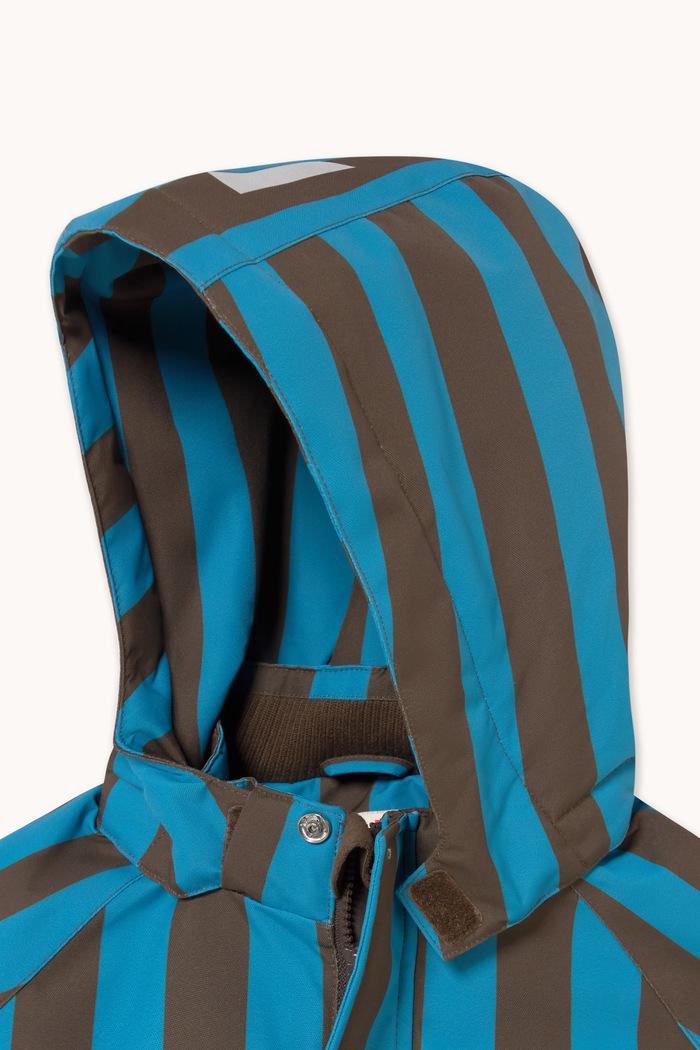 Kurtka zimowa dziecięca BLUE STRIPES SNOW JACKET Tinycottons niebieski AW26.006