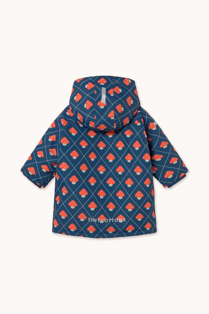 Chłopiec Tinycottons Kurtka zimowa dziecięca MUSHROOMS SNOW JACKET AW26.010 niebieski