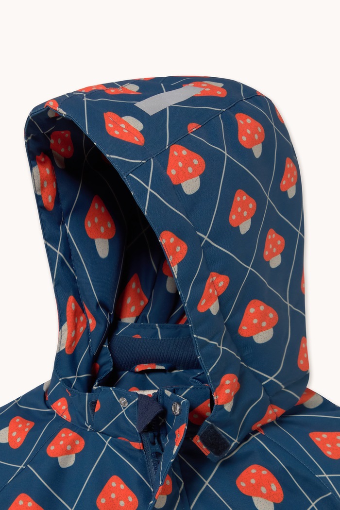 Kurtka zimowa dziecięca MUSHROOMS SNOW JACKET Tinycottons niebieski AW26.010