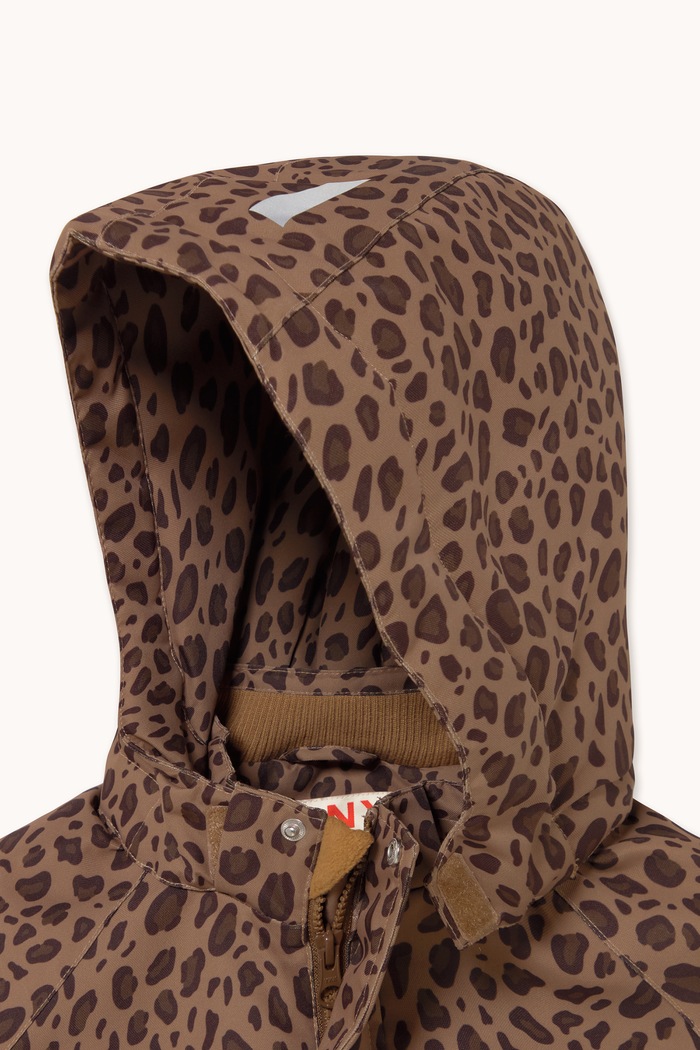Kurtka zimowa dziecięca ANIMAL PRINT SNOW JACKET Tinycottons brązowy AW26.022
