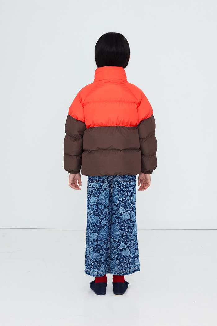 Tinycottons Kurtka pikowana dziecięca COLOR BLOCK SHORT PADDED JACKET AW26.178
