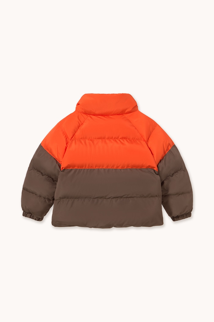 Chłopiec Tinycottons Kurtka pikowana dziecięca COLOR BLOCK SHORT PADDED JACKET AW26.178 czerwony