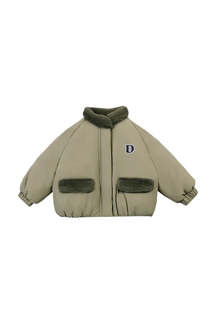 Donsje bomberka dziecięca Oscor Jacket 4121600 zielony AW26