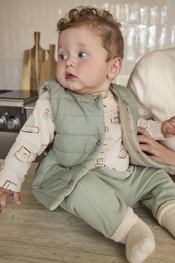 Mayoral Newborn Brezrokavnik za dojenčke zelena 2368.2A.Newborn.9BY2