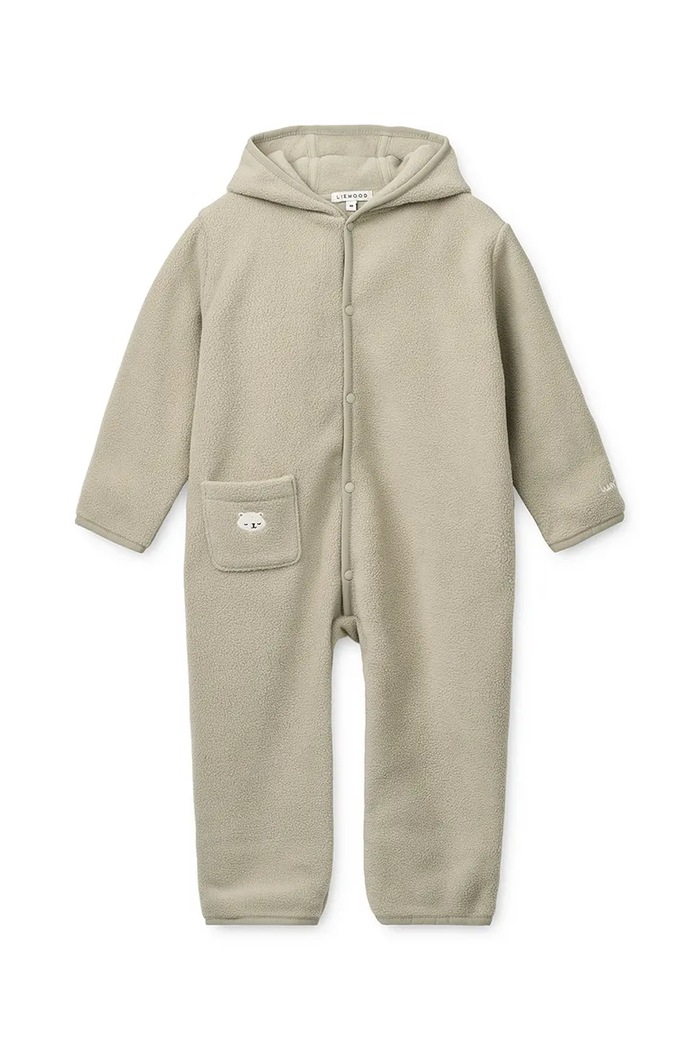 Liewood kombinezon niemowlęcy Theodore Baby Fleece Jumpsuit beżowy LW20968.9BY2
