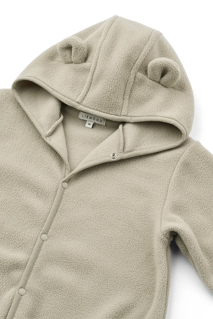 Chłopiec Liewood kombinezon niemowlęcy Theodore Baby Fleece Jumpsuit LW20968.9BY2 beżowy