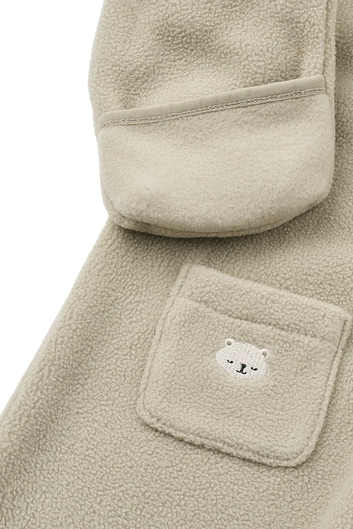 Liewood kombinezon niemowlęcy Theodore Baby Fleece Jumpsuit beżowy LW20968.9BY2