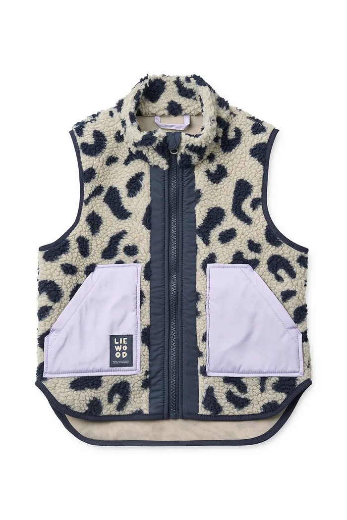 Liewood bezrękawnik dziecięcy polarowy Noam Pile Vest LW20450.9BY2 beżowy AW26