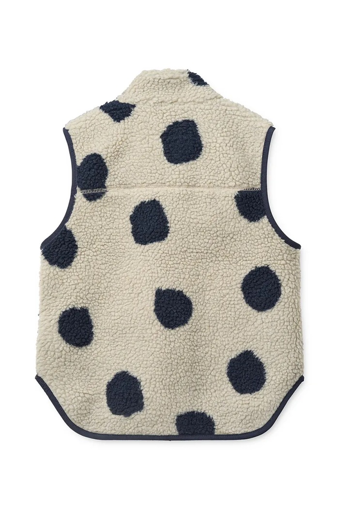Liewood bezrękawnik dziecięcy polarowy Noam Pile Vest LW20450.9BY2 beżowy AW26