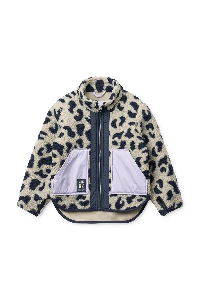 Liewood bluza rozpinana dziecięca polarowa Noam Pile Jacket beżowy LW20017.9BY2