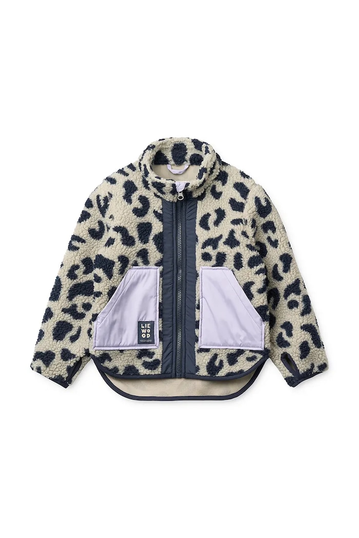 Liewood bluza rozpinana dziecięca polarowa Noam Pile Jacket beżowy LW20017.9BY2