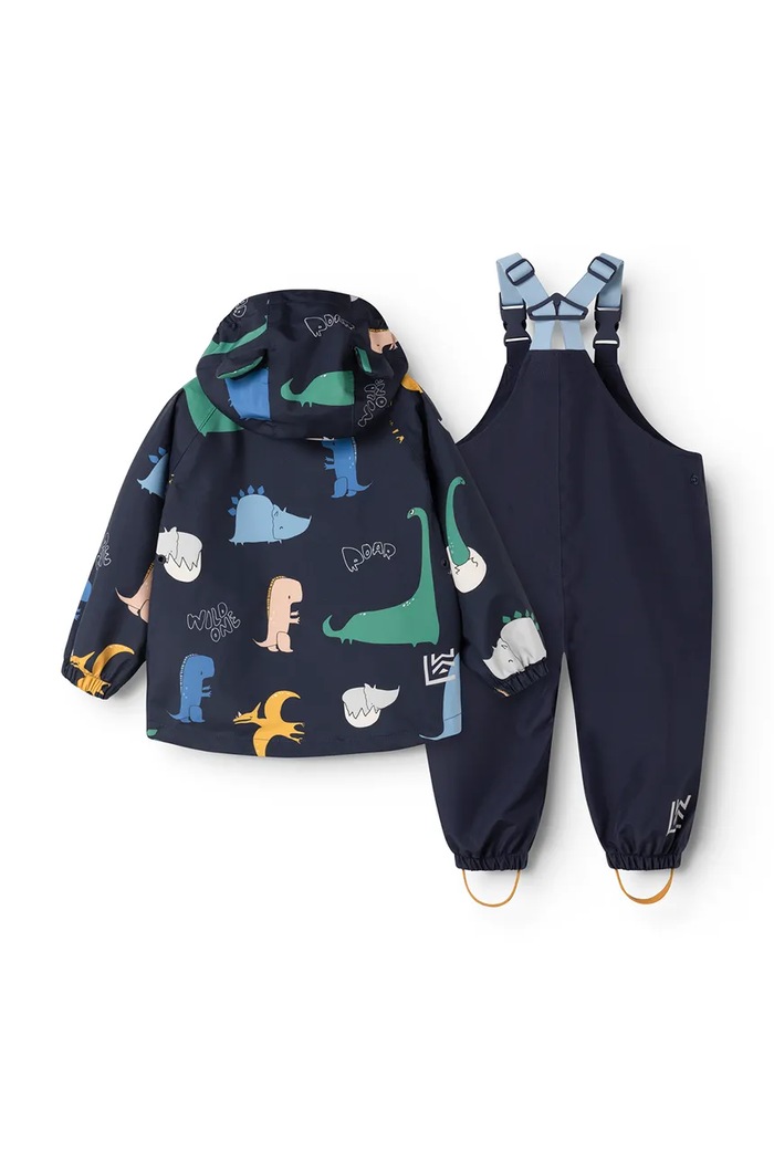 Liewood Kurtka przeciwdeszczowa dziecięca Manu Rainwear Set LW19910.9BY2 granatowy AW26