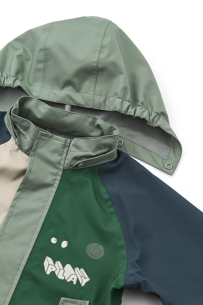Liewood kurtka przeciwdeszczowa dziecięca Pedia Rainwear Set granatowy LW19909.9BY2