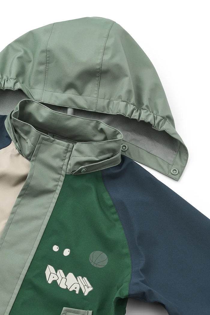 Liewood kurtka przeciwdeszczowa dziecięca Pedia Rainwear Set granatowy LW19909.9BY2