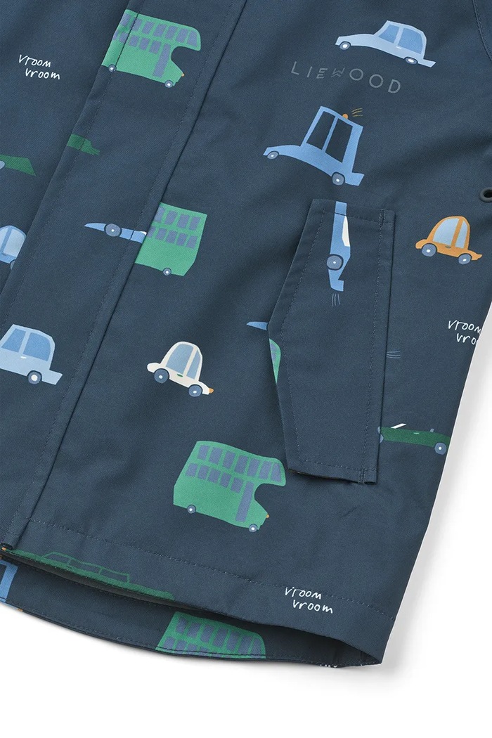 Liewood impermeabile per bambini Pedia Rainwear Set LW19909.9BY2 blu navy