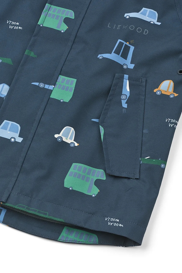 Liewood impermeabile per bambini Pedia Rainwear Set LW19909.9BY2 blu navy