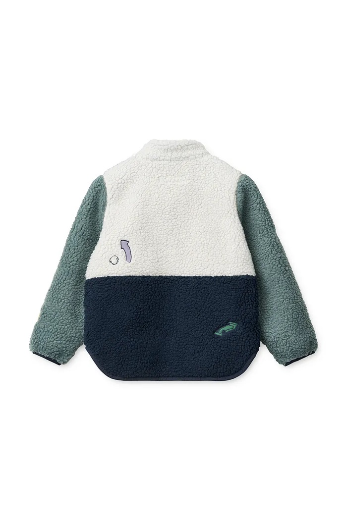 Хлопчик Liewood кофта, яка розстібається дитяча флісова Nolan Pile Jacket LW19877.9BY2 барвистий