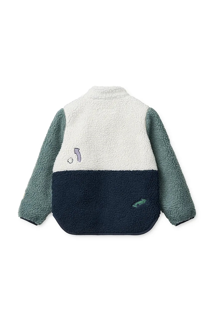 Хлопчик Liewood кофта, яка розстібається дитяча флісова Nolan Pile Jacket LW19877.9BY2 барвистий