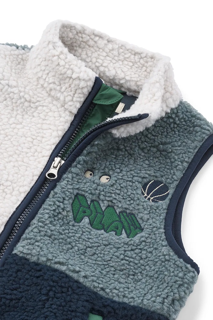 Chłopiec Liewood bezrękawnik dziecięcy polarowy Vada Pile Vest LW14942.9BY2 niebieski