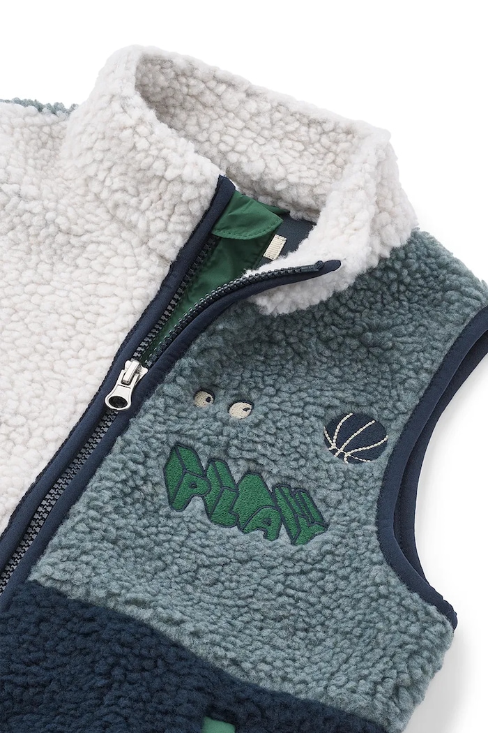Chłopiec Liewood bezrękawnik dziecięcy polarowy Vada Pile Vest LW14942.9BY2 niebieski