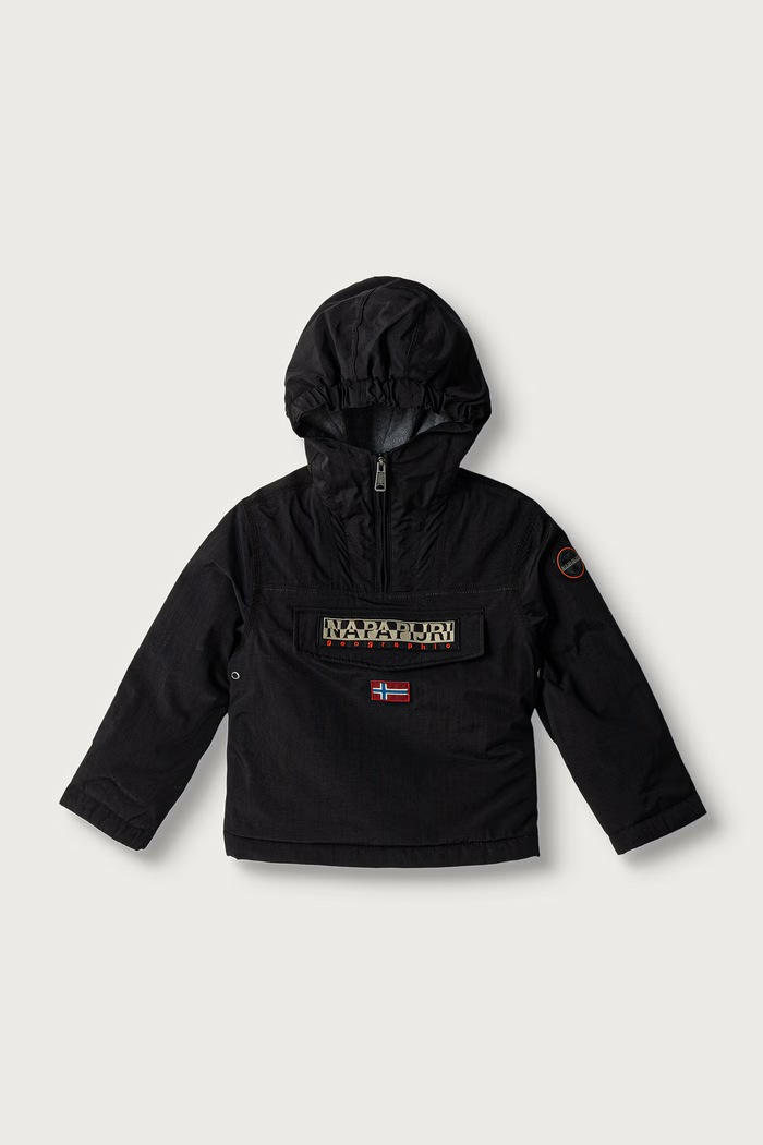 Napapijri Anorak dziecięcy RAINFOREST WI 2 czarny NP0A4HHK9411.98.128