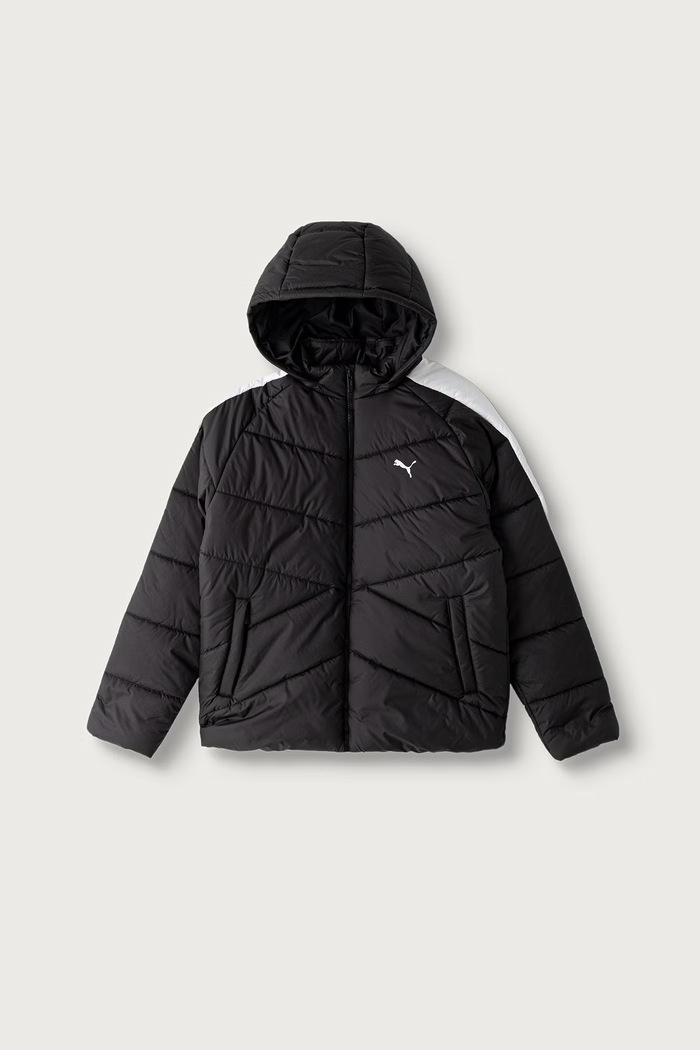 Puma kurtka pikowana dziecięca T7 Quilted Puffer Jacket czarny 694632