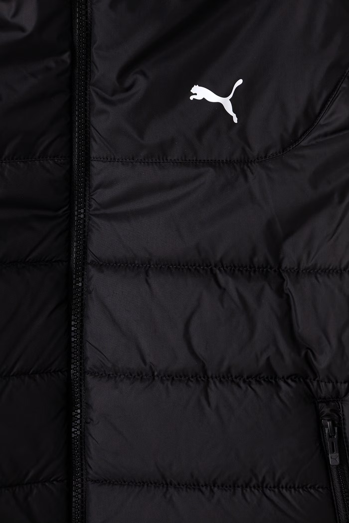 Chlapec Puma prešívaná bunda detská ESS Hooded Padded Jacket 685226.9BY2 čierna
