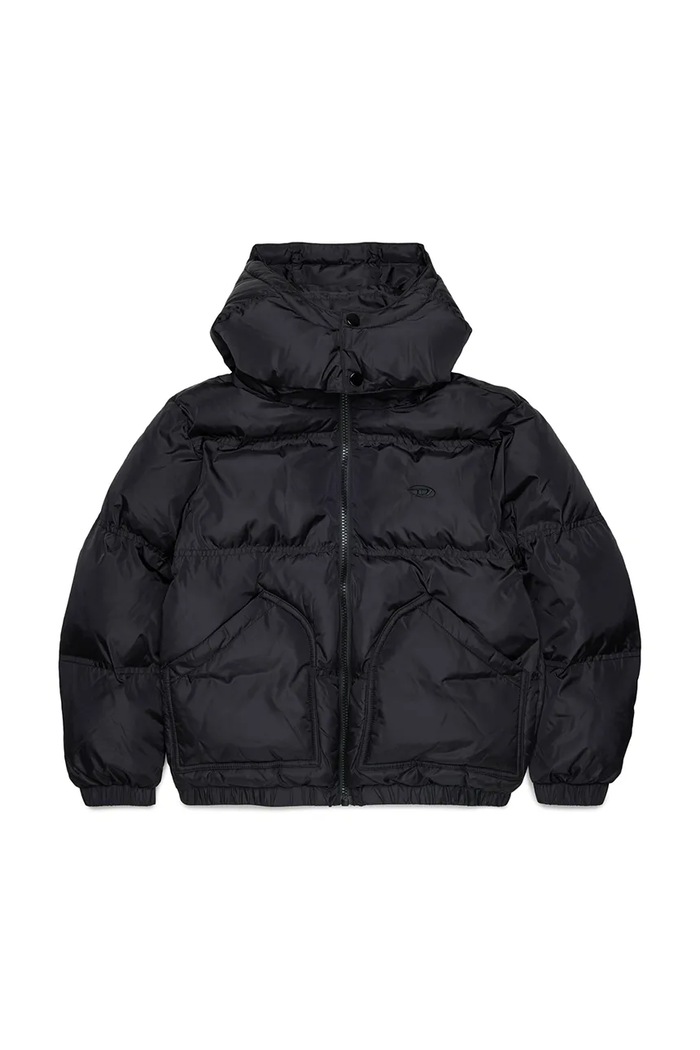 Diesel Πουπουλένιο μπουφάν παιδικό JRIVON JACKET μαύρο J03025.KXBVC