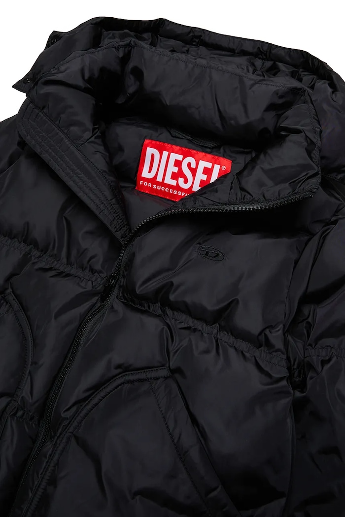 Αγορίστικα Diesel Πουπουλένιο μπουφάν παιδικό JRIVON JACKET J03025.KXBVC μαύρο