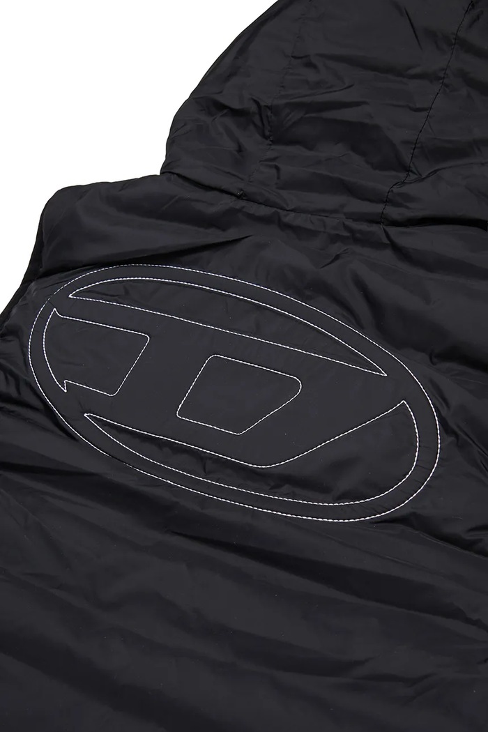 Diesel bezrękawnik z kapturem dziecięcy JOSIP JACKET czarny J02883.KXBVE