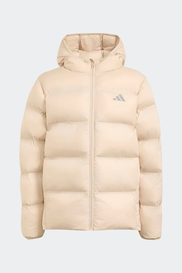 adidas Prošívaná bunda dětská béžová KQ6189