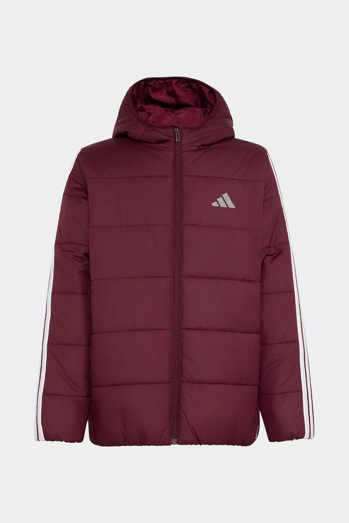 adidas Μπουφάν παιδικό μπορντό KQ6178