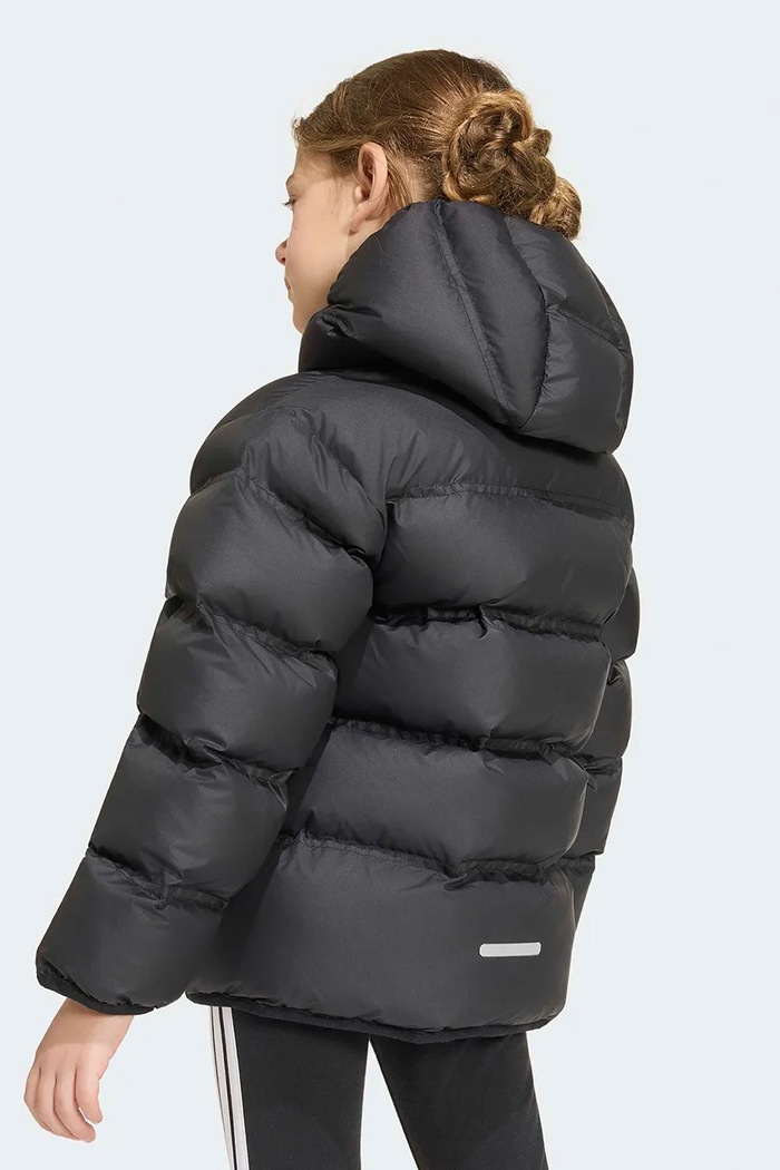 Prešívaná bunda detská adidas čierna KH0198
