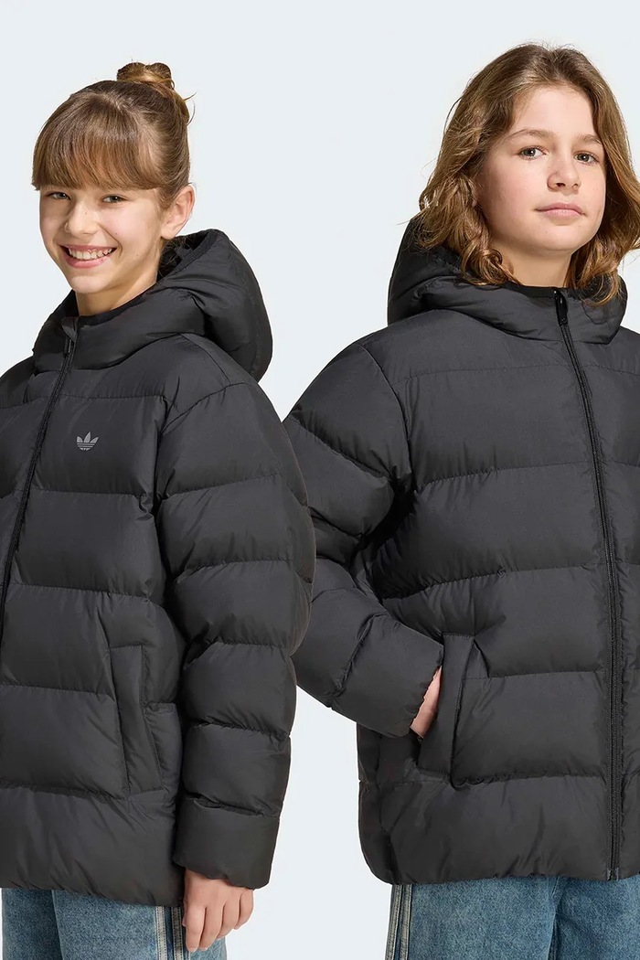 adidas Originals prošivena jakna za djecu crna KS1722