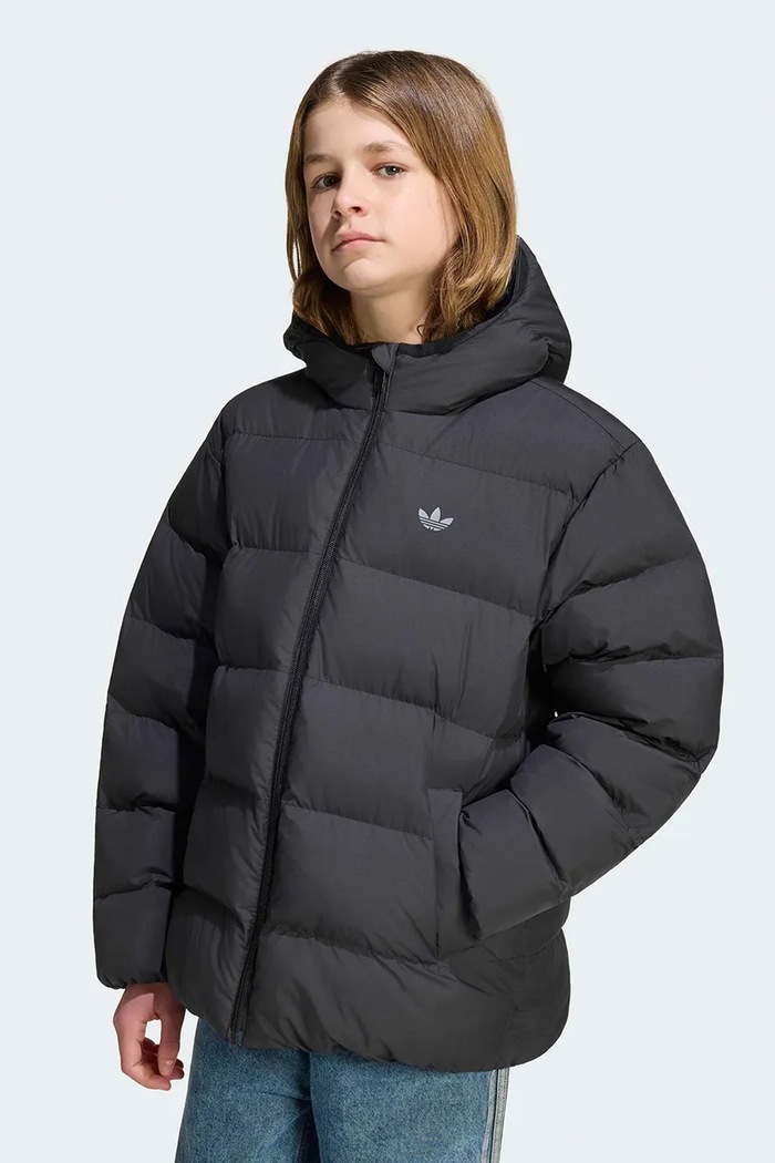 adidas Originals prošivena jakna za djecu crna KS1722