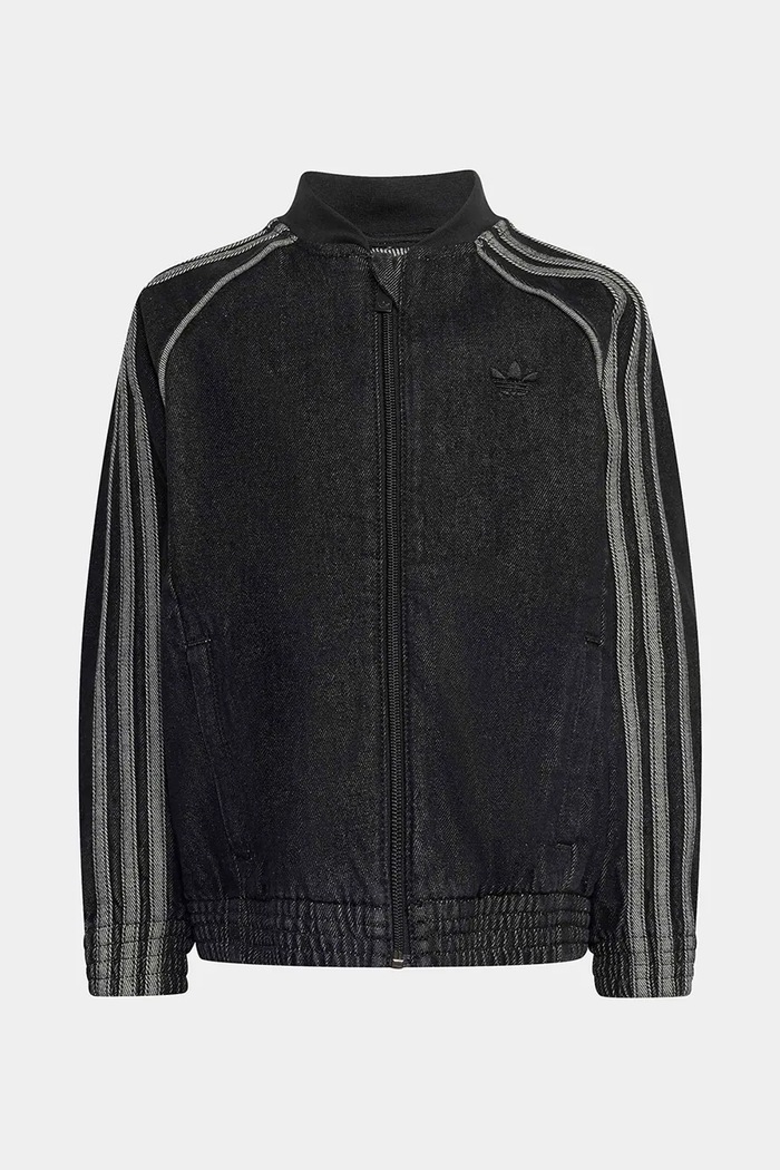 adidas Originals bomber jakna otroška denim KQ8906 črna AW26