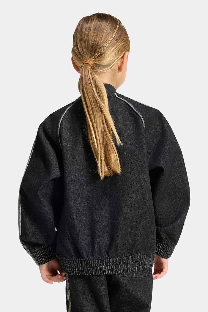 adidas Originals bomber jakna otroška denim KQ8906 črna
