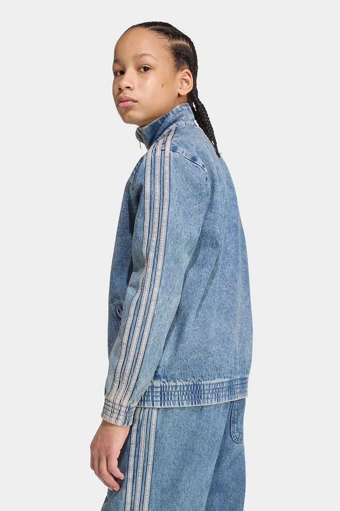 adidas Originals jeans jakna otroška KR6530 modra