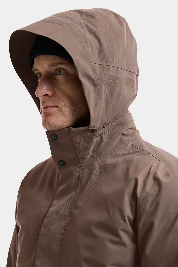 Parka męska HEKTOR Didriksons brązowy 506290