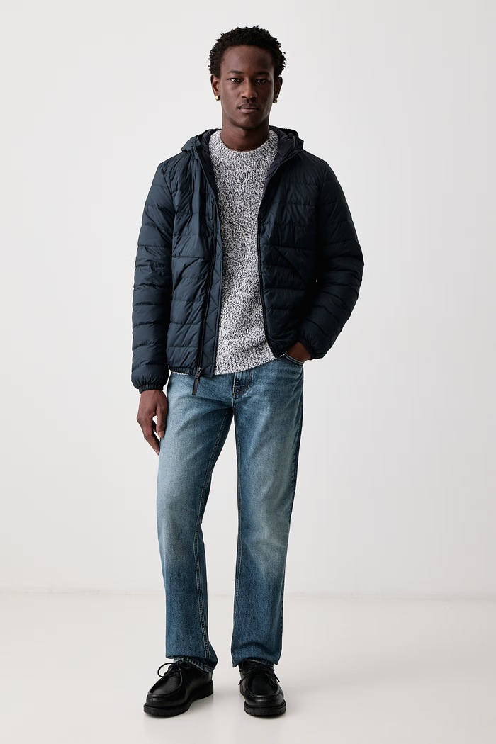 Woolrich CFWOOU2240MRUT3817 kurtka puchowa męska CFWOOU2240MRUT3817 granatowy AW26