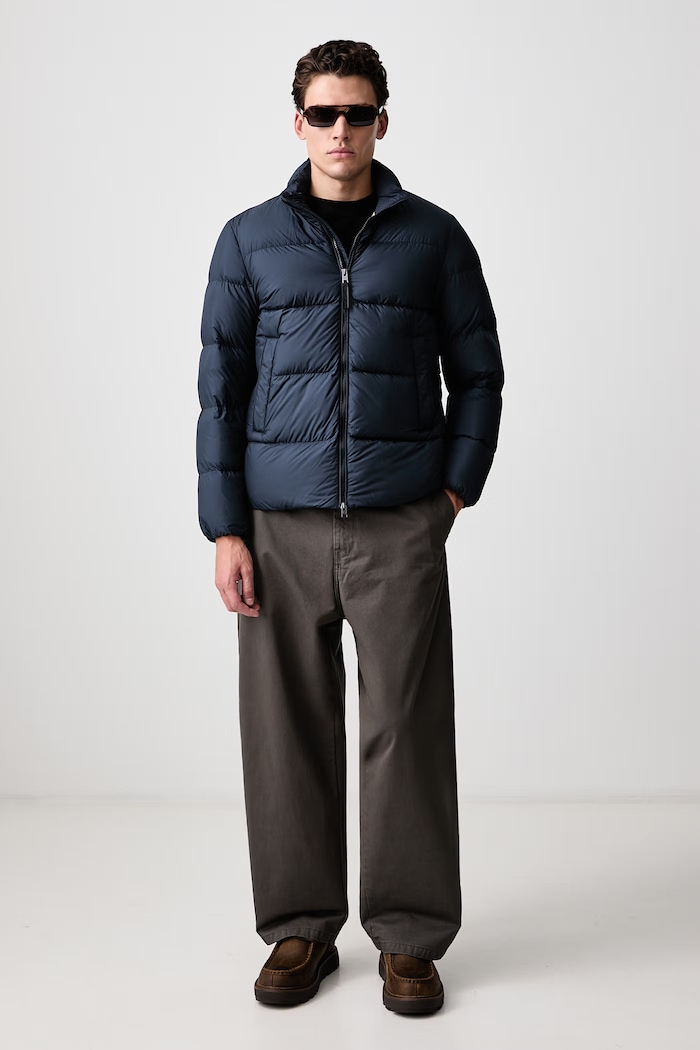 Woolrich CFWOOU2086MBUT2635 kurtka puchowa męska CFWOOU2086MBUT2635 granatowy AW26