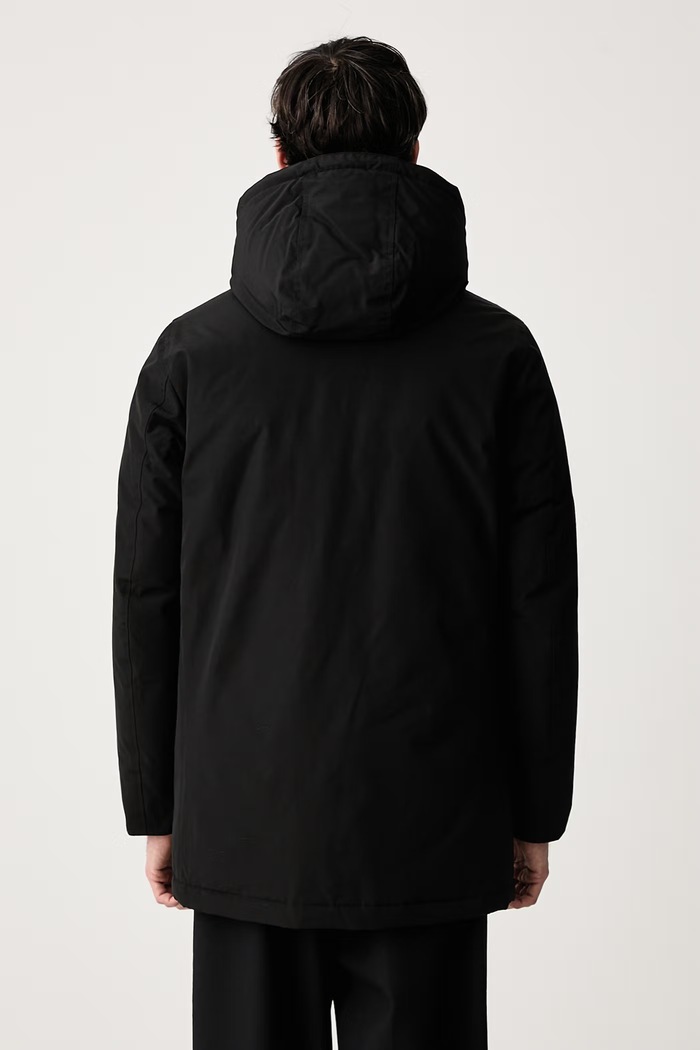 Odzież Woolrich CFWOOU0483MBUT0001 kurtka puchowa z bawełną męska CFWOOU0483MBUT0001 czarny