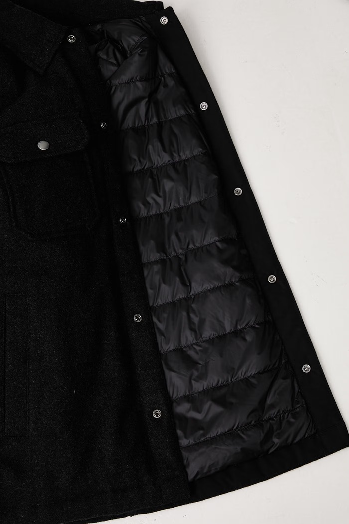 Woolrich CFWOOS2045MBUT3190 krótka kurtka z wełną męska CFWOOS2045MBUT3190