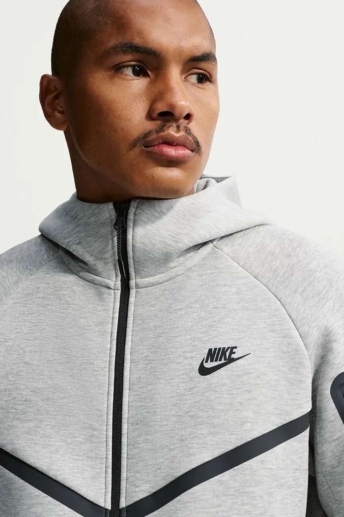 Bluza rozpinana z kapturem męska Tech Windrunner Nike Sportswear szary HV0949.063