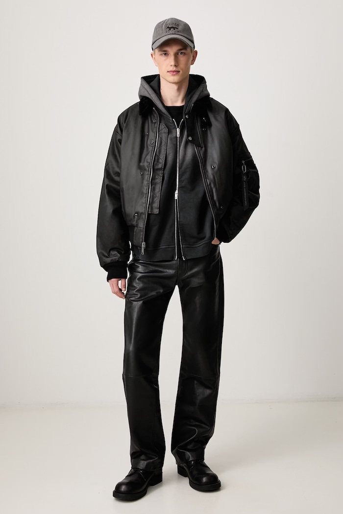 Alpha Industries Alpha Industries x Andersson Bell krótka kurtka męska 268172 czarny AW26