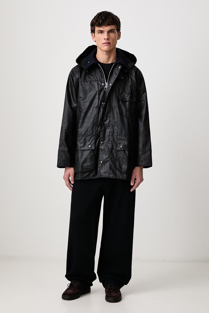 Barbour X A.P.C. kurtka woskowana męska MWX2618NY91 granatowy AW26