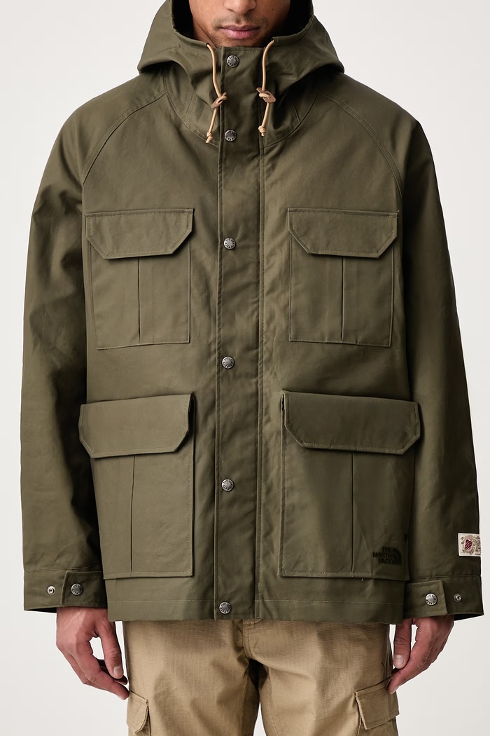 Parka Mountain '76 giacca in cotone da uomo The North Face verde NF0A8NUVJ4M1