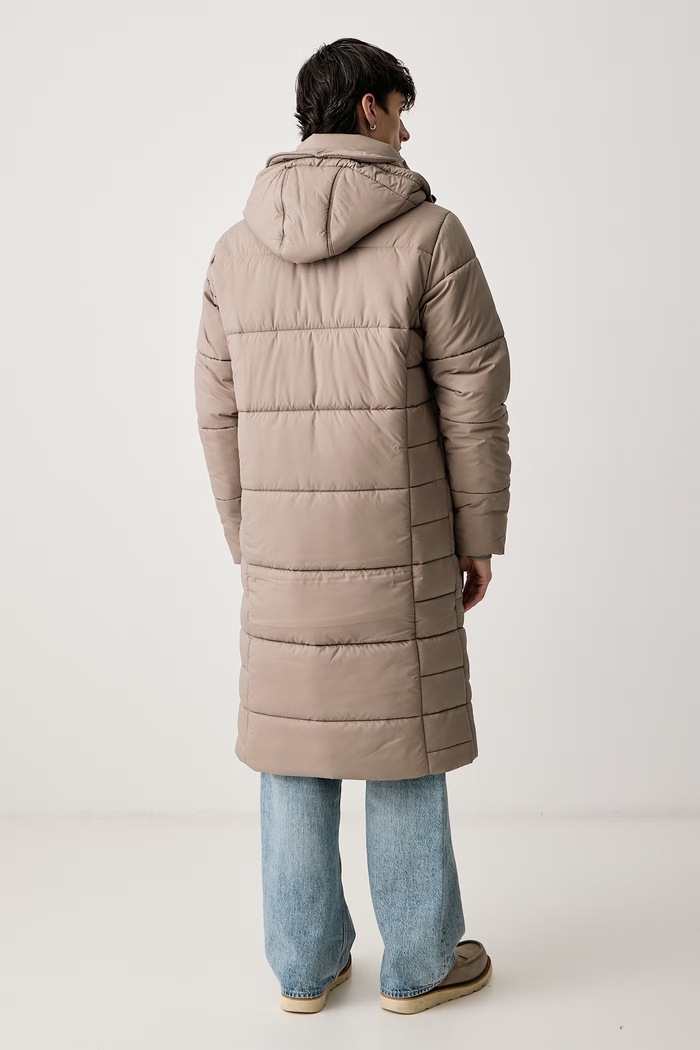 Odzież G-Star Długa kurtka męska Long Padded D27986.D199 beżowy